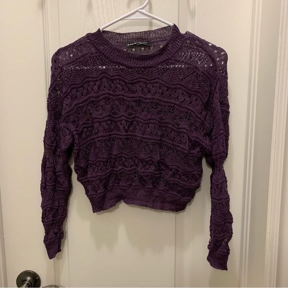 3/$35 shein lune drop shoulder open knit sweater - Picture 3 of 9